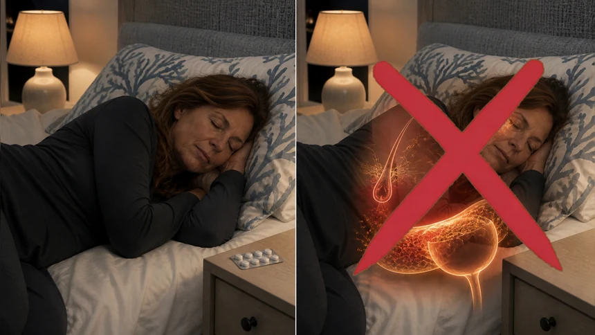The same night, symptom quieted versus the shortage that is still there