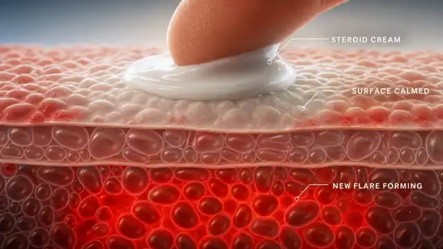 The steroid trap — relief now, a worse flare waiting on the other side