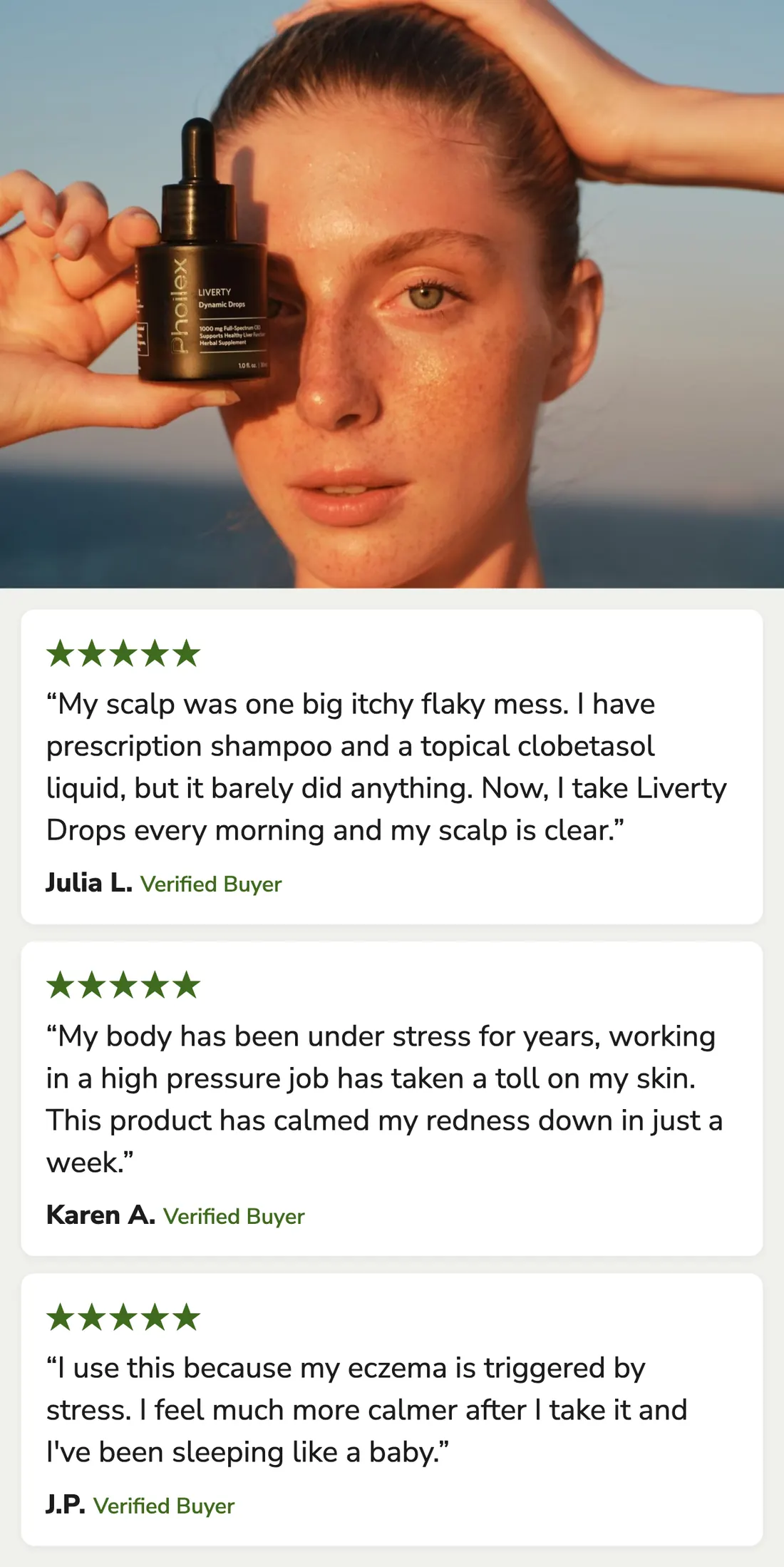 Liverty customers and three verified reviews, National Psoriasis Foundation Recognized