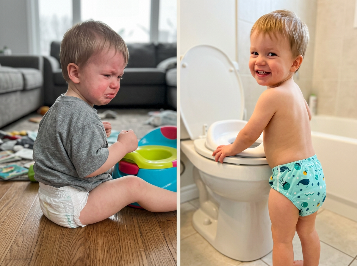 Autistic child potty training